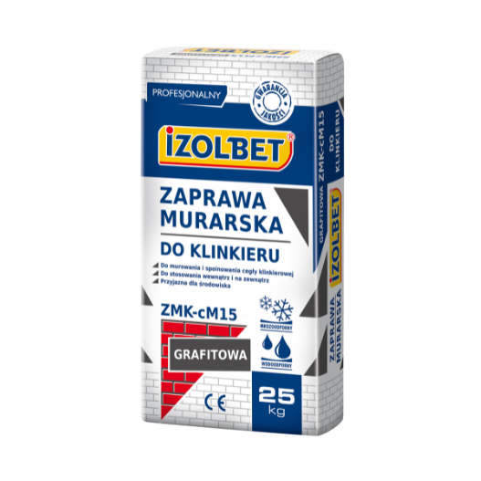 IZOLBET ZMK-cM15 Zaprawa murarska do klinkieru grafitowa