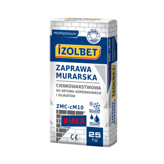 IZOLBET ZMC-cM10-BIALA-zaprawa murarska